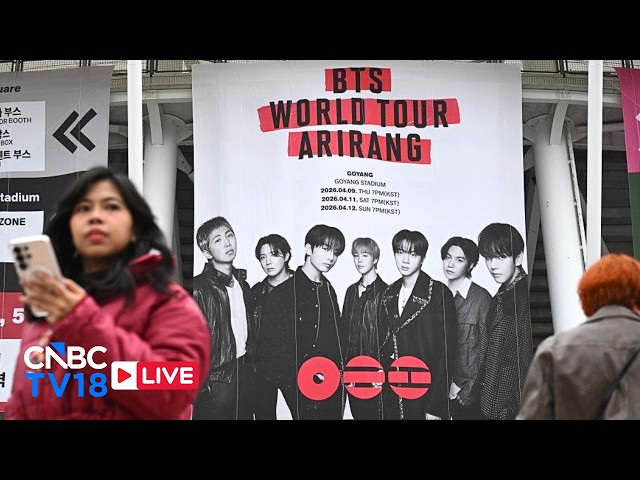 BTS ARIRANG LIVE: BTS Fans Gather at South Korea's Goyang Stadium For BTS World‑Tour Concert | N18G