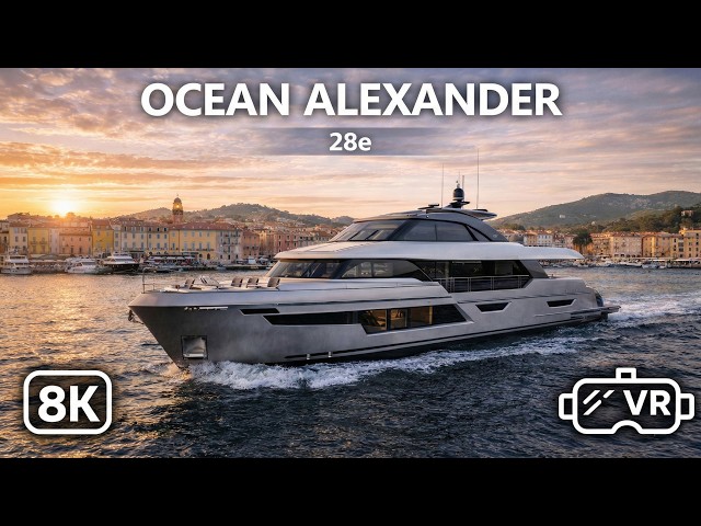 Inside a $18 Million Superyacht | Ocean Alexander 28E — 8K VR 180 Luxury Tour