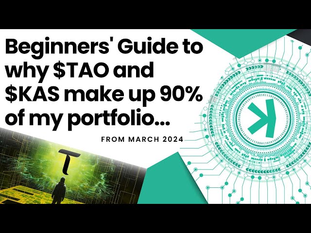 Leitfaden für Anfänger: Warum $TAO und $KAS 90 % meines Portfolios ausmachen …
