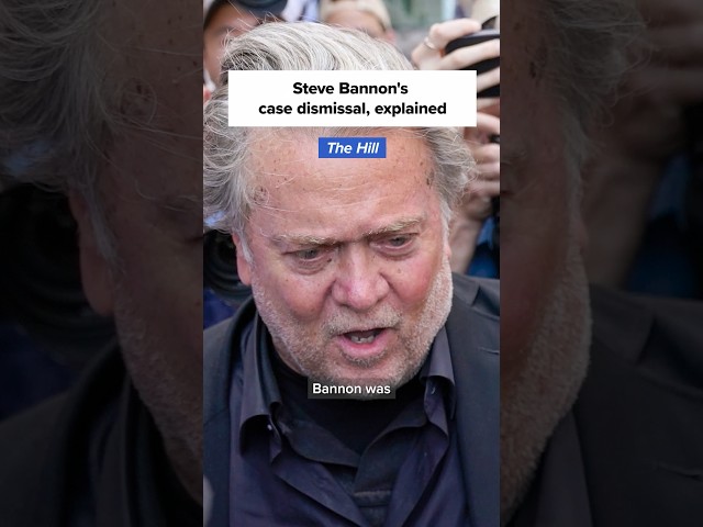 Steve Bannon's Contempt Of Congress Case Dismissal, Explained