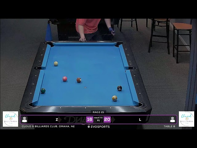 Z vs L - CLOUD 9 BILLIARDS CLUB - TABLE 8 | EvoSports