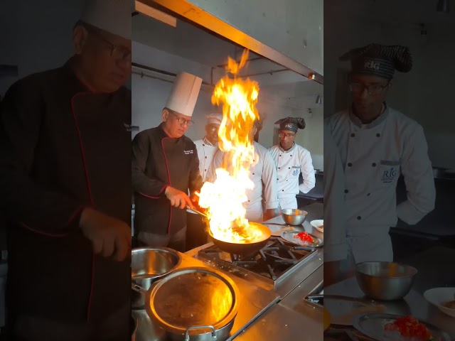 Chefs don’t make mistakes, they create new dishes @theriginstitute  #hotelmanagement #chef