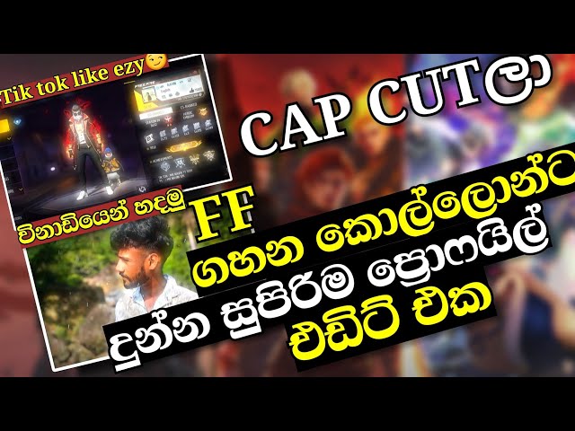 ටික් ටොක් දාන්න සුපිරිම FFප්‍රොෆයිල් එඩිට් එක😍 | FREE FIRE CAPCUT  EDITING SINHALA | FREE FIRE VIDEO