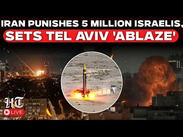 LIVE: Iran Unleashes Hell On Israel, Sets Tel Aviv & Haifa 'Ablaze' With Missile | US Iran War