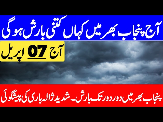 Weather Update Today Punjab | Today Weather Update | Aaj Ka Mosam | Punjab Weather Report