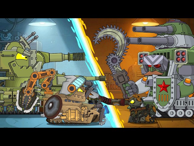 MECHANICS’ RACE: Who Will Assemble the STEEL MONSTER Faster!? Cartoons about tanks