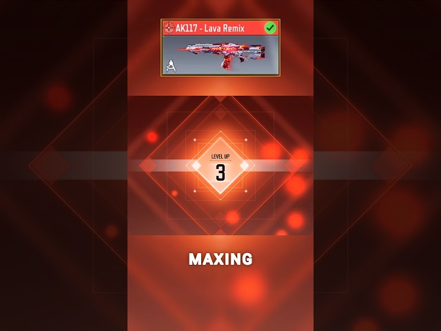 AK117 Lava Remix Mythic Level 3 🥳 #codm #ak117 #ak117mythic