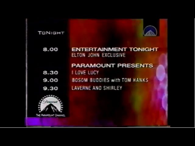 Paramount Channel UK Launch 1st November 1995