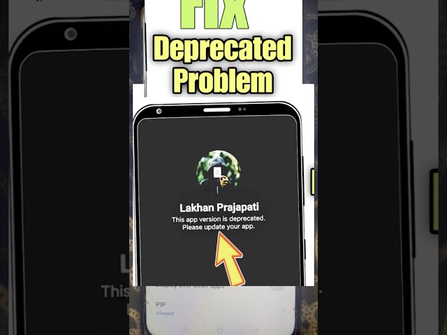 This App Version is Deprecated | Please Update Your App Problem Fix 2025