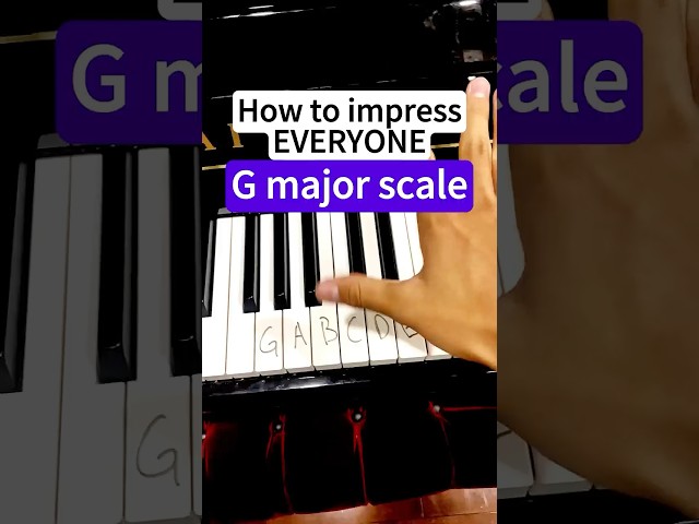 G major scale - easy piano tutorial