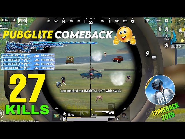 27 KILLS 🥶 PUBG LITE SOLO vs SQUAD FULL RUSH LAST ZONE INTENSE 2025 COMEBACK GAMEPLAY - IFSJEET