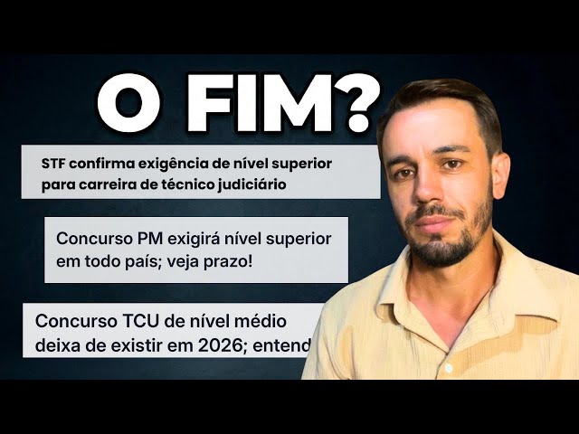 O Fim do Nível Médio: Como a nova era dos concursos mudou tudo!