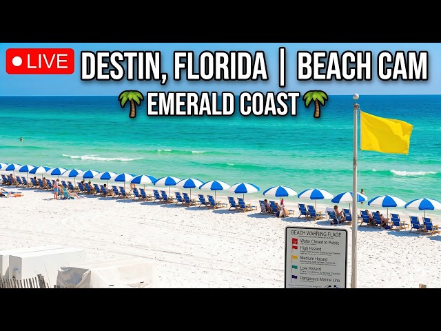 🔴 LIVE: Beautiful Destin Beach Cam | Emerald Coast, Florida