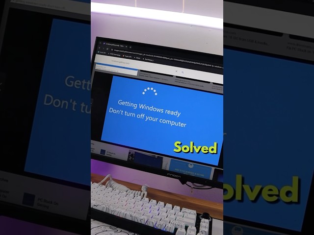 How to fix if your stuck on getting windows ready #tech #pcgamingtips #gamingcomputer #pc