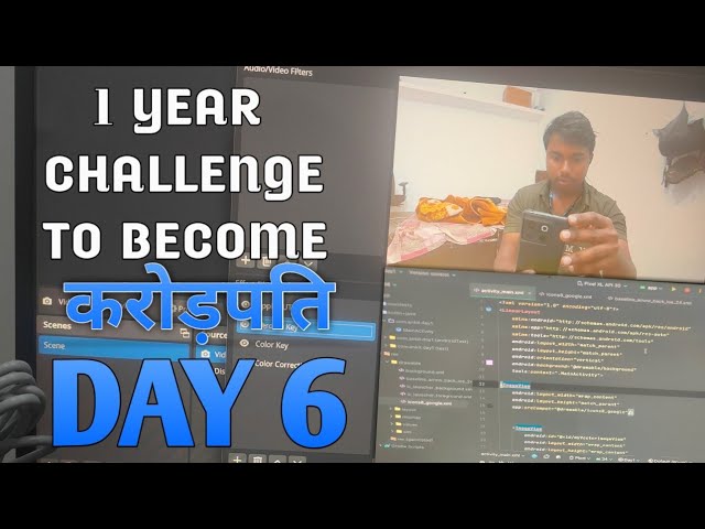 "DAY 6" From Coding Novice to Crorepati: My 1-Year Journey to Wealth | Android App Development Live