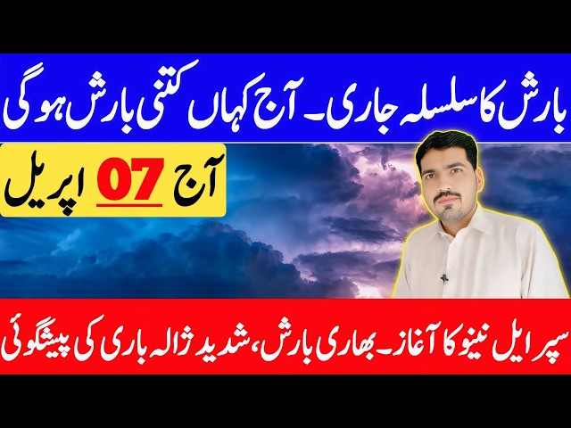 Today Weather Update | Barish | Weather Update Today | Aaj Ka Mosam | Weather Forecast Pakistan