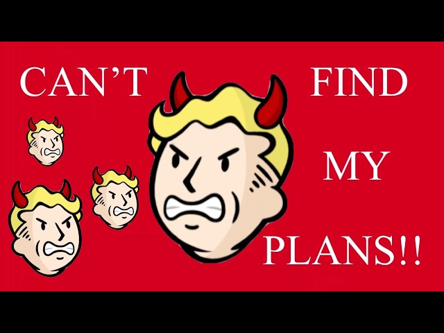 CAN'T FIND MY PLANS! Fallout 76 guide walkthrough fix livestream glitch, bug, error? FO76