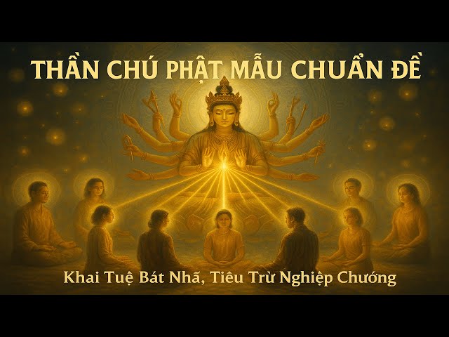 🪷THẦN CHÚ PHẬT MẪU CHUẨN ĐỀ 🪷| Khai mở trí Bát Nhã - Tiêu trừ Nghiệp Chướng | MAHA CUNDI DHARANI