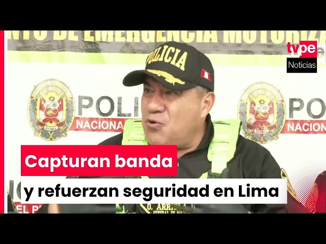 Police capture gang in San Juan de Miraflores and reinforce security for the classic match and ma...