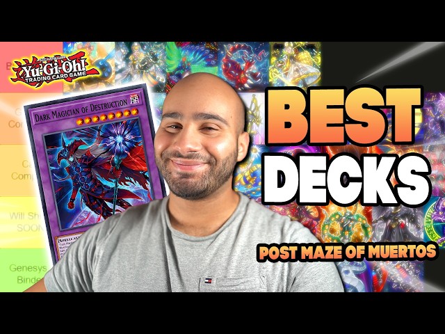 I Ranked The BEST Decks In Yu-Gi-Oh POST Maze of Muertos!