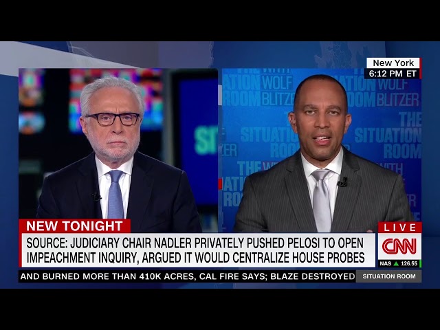 Rep. Jeffries Joins Wolf Blitzer to Discuss Impeachment and Democrats' Work For The People