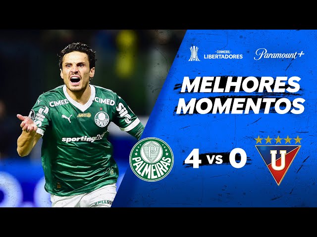 PALMEIRAS 4 X 0 LDU - CONMEBOL LIBERTADORES 2025 | Paramount Plus Brasil