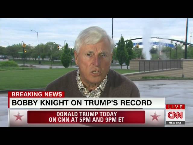 Bobby Knight has tense exchange with CNN host over Trump support: 'You must be a genius then'