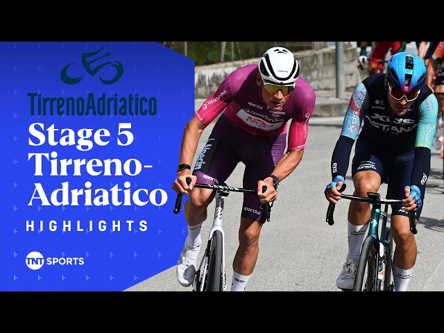 COMEBACK WIN! 💪 | Men's Elite Stage 5 Tirreno-Adriatico 2026 Highlights | TNT Sports Cycling