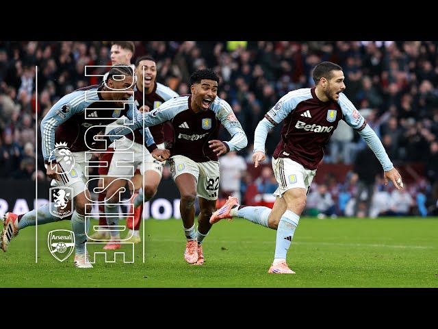 95th MINUTE LIMBS AT VILLA PARK | Aston Villa v Arsenal | PITCHSIDE