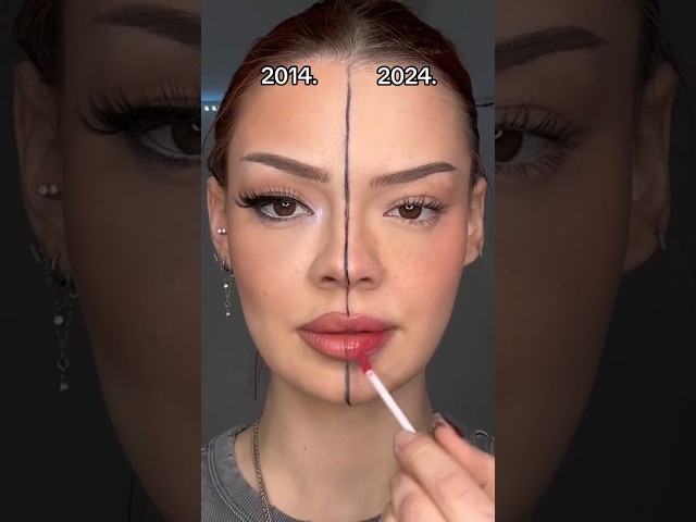 2014. vs 2024. makeup🤍