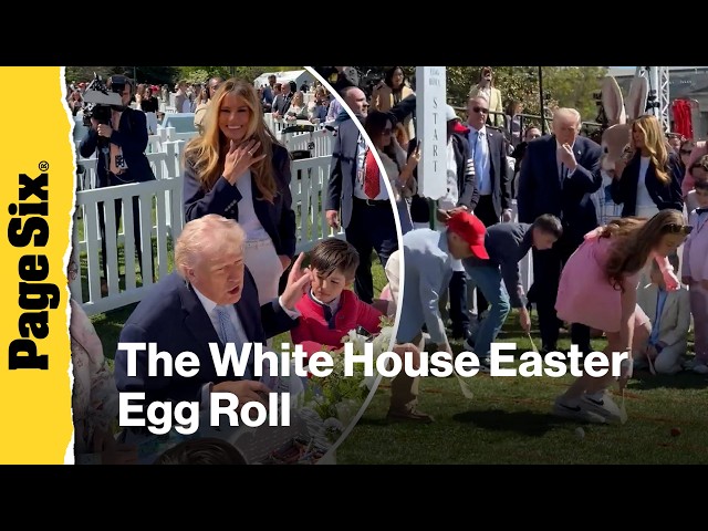 Donald and Melania Trump participate in annual White House Easter celebration