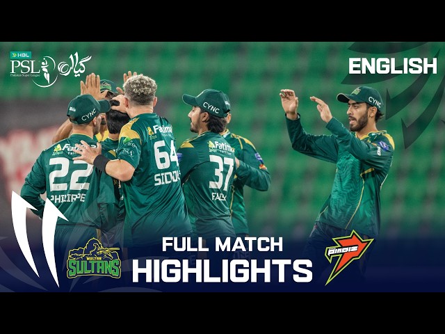 Full Match Highlights | Multan Sultans vs Rawalpindiz | English | Match 14 | HBL PSL 11 | MZB1U