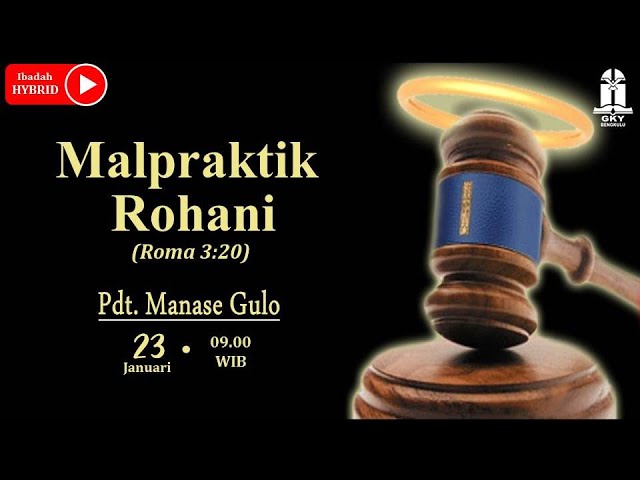 Malpraktik Rohani - Pdt. Manase Gulo