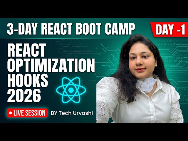 React Optimization Hooks Masterclass 2026 (Day 1) | Prevent Re-renders & Master the Render Cycle