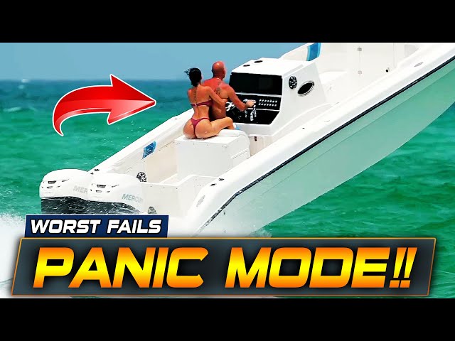 THE BEAST GOES DOWN! EPIC  BOAT FAILS AT HAULOVER INLET | BOAT ZONE