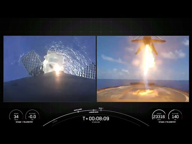 TOUCHDOWN! SpaceX Falcon 9 | Starlink 12-22