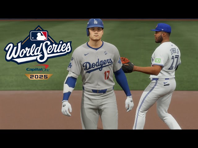 Dodgers vs Blue Jays - World Series 2025 Game 2 Full Game Highlights (MLB The Show 25 Sim)