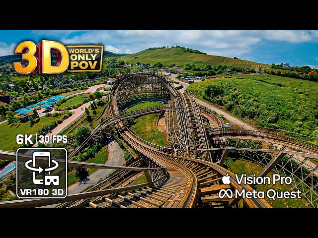 Mammut 3D - An Intense Epic Roller Coaster VR Experience 🤪 first row POV Tripsdrill VR180