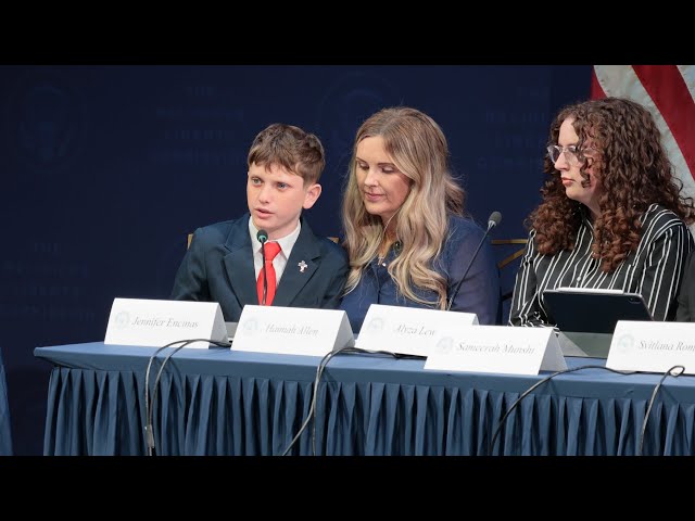 First Liberty Clients Shea & Jenny Encinas Testify Before President's Religious Liberty Commission