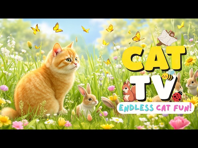 [LIVE FOR 😼] The Best Cat Games EVER - PREVENT Depression for Cats Around The World 🌈 Cat TV 24/7