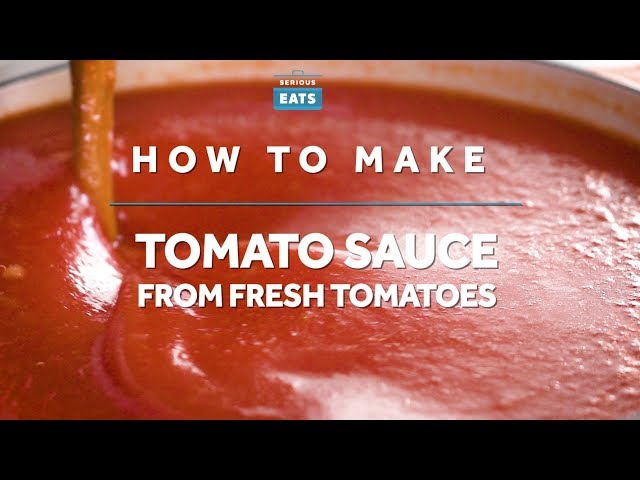 How to Make Tomato Sauce from Fresh Tomatoes