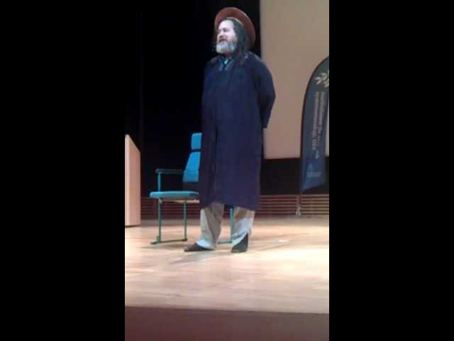 Stallman as st. iGNUcius + GNU auction