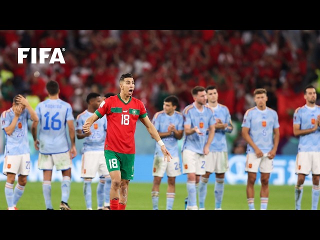 Full Penalty Shoot-out: Morocco vs Spain | 2022 FIFA World Cup Drama
