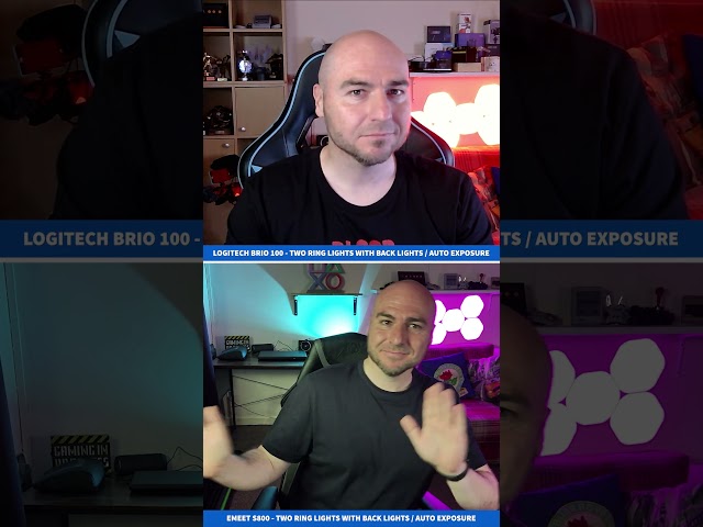 Logitech Brio 100 vs Emeet S800 #webcam