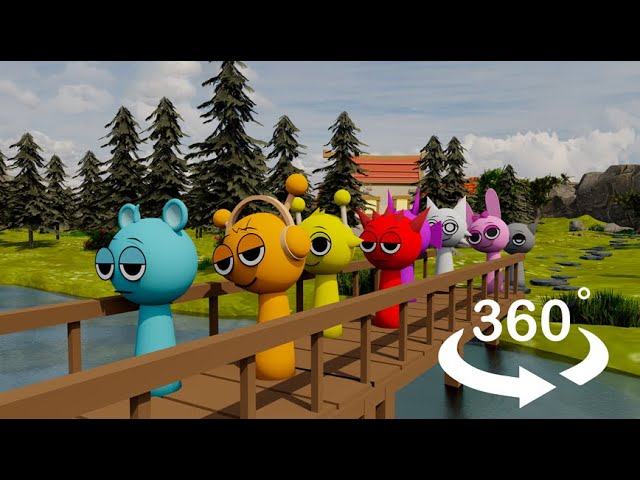 Incredibox Sprunki are on a Hike - 360° VR video.