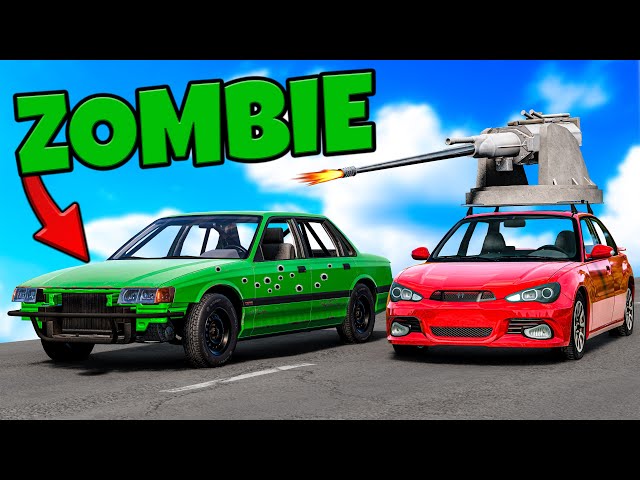 ❄️ HUGE WEAPONS VS ZOMBIE CARS!? | BeamNG Drive |