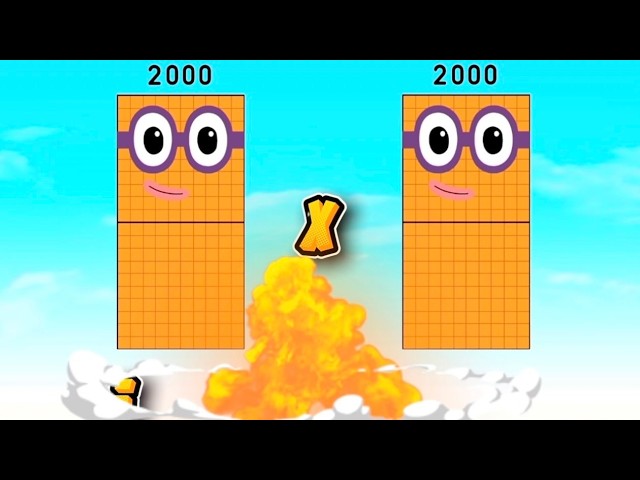 MULTIPLY TWO SAME BIG NUMBERBLOCKS | LEARN MULTIPLICATION | hello george