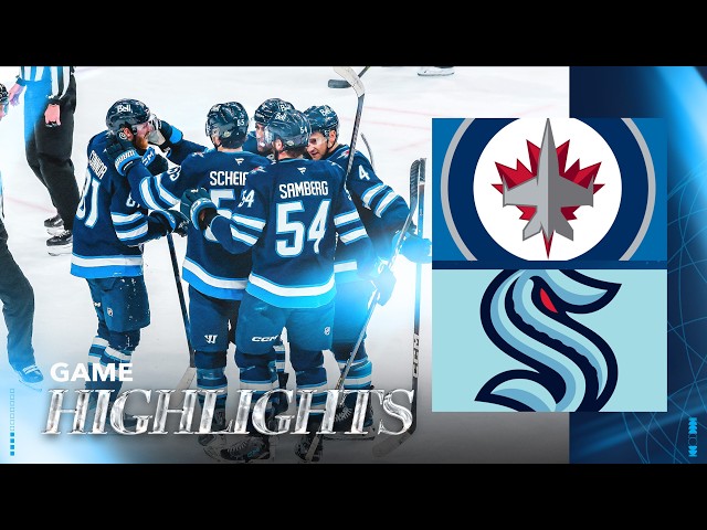 Winnipeg Jets vs. Seattle Kraken - Game Highlights