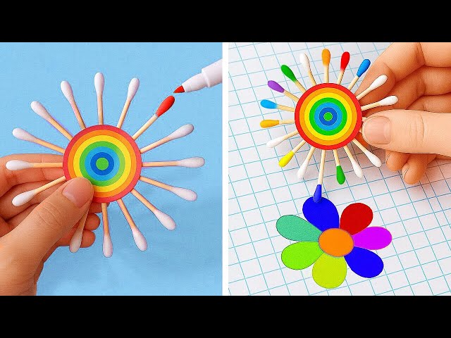 BRILLIANT ART CRAFTS AND HACKS || Luxe vs Cheap School Art Challenge by 123GO!