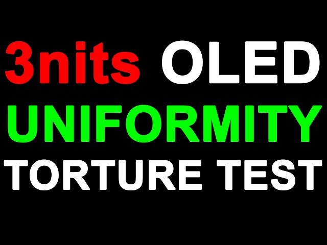 OLED Uniformity Torture Test - 3nits Panning Shot HDR10 Dolby Vision - Dirty Screen Effect